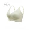 Gathered Bubble Cotton Lace Bra Underwear Without Steel Ring Soft Support Anti-sagging Sports Breathable and Comfortable Bra