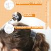 Damen Haarnadel Anti-Rutsch Kammzähne Hoher Pferdeschwanz Haarspange Schnallen-Design Transparent