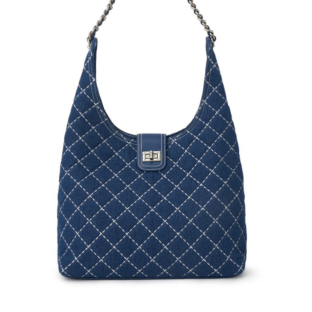 New Lee Denim Shoulder Bag Women's Dark Blue LE250136M-503