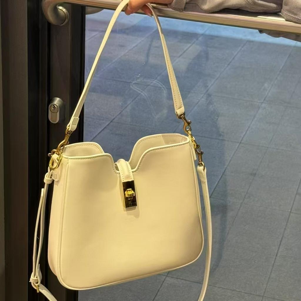 Early spring new bag leather women's shoulder armpit bag commuter large capacity bag