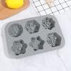 Christmas Snowflake Soap Mold Silicone Aroma Gypsum Plaster Resin Mould DIY Candle Supplies