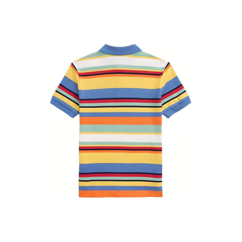 Polo Ralph Lauren Tričko SS24 Pruhované Síťované Ležérní Krátký Rukáv Dětské Topy Vícebarevné CWPOKNIY8021089-740