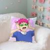 Cute S-Saiki K Throw Pillow Covers Pattern Cushion Cover Suitable For Sofa Bedroom Car Pillow Cover