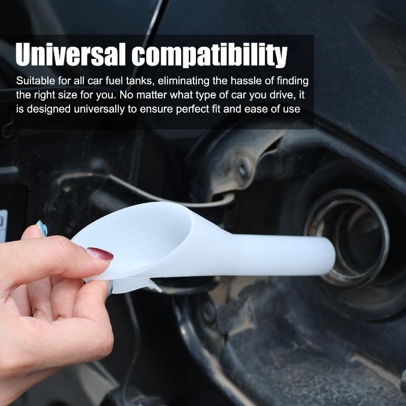1-2PC Car Engine Refueling Funnel Long Pole Hands-free PVC Oil Petrol Funnel Washer Fluid Change Foldable Portable Car Accessory