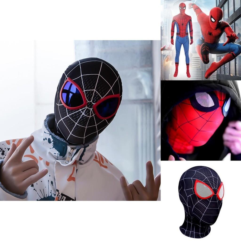 Černá maska na hlavu Spider-Man, série pro dospělé, Cosplay kostým, doplněk, lehká, pohodlná