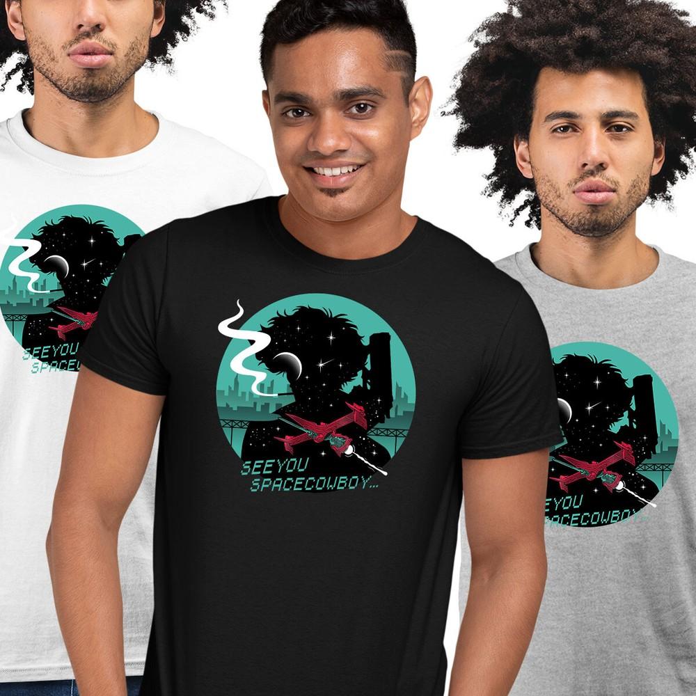 Cowboy Bebop Spike Spiegel Anime Tshirt Manga Japan Movie Adult Kids Tees L
