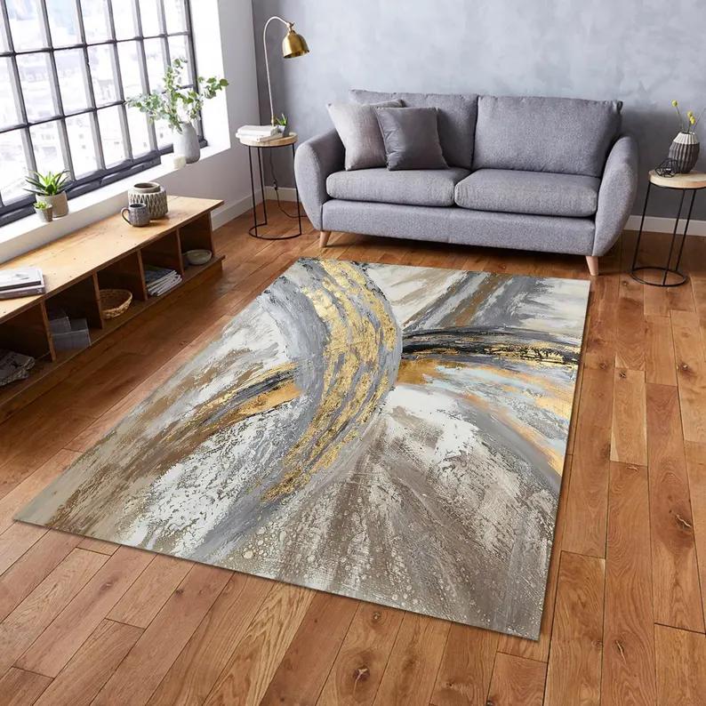 Bohemia Middle Earth Map Rug Fantasy Art Rug Living Room Retro Bedroom Home Decoration