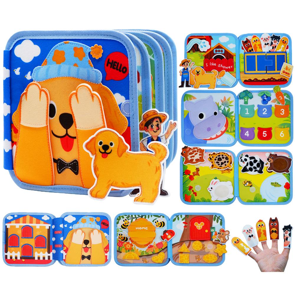 

Дитяча іграшка М яка 3D тканинна книжка Перша книжка Монтессорі Для немовлят Раннього віку Кольорова Пізнавальні Освітні Іграшки Навчання Базовим Навичкам Життя Іграшки