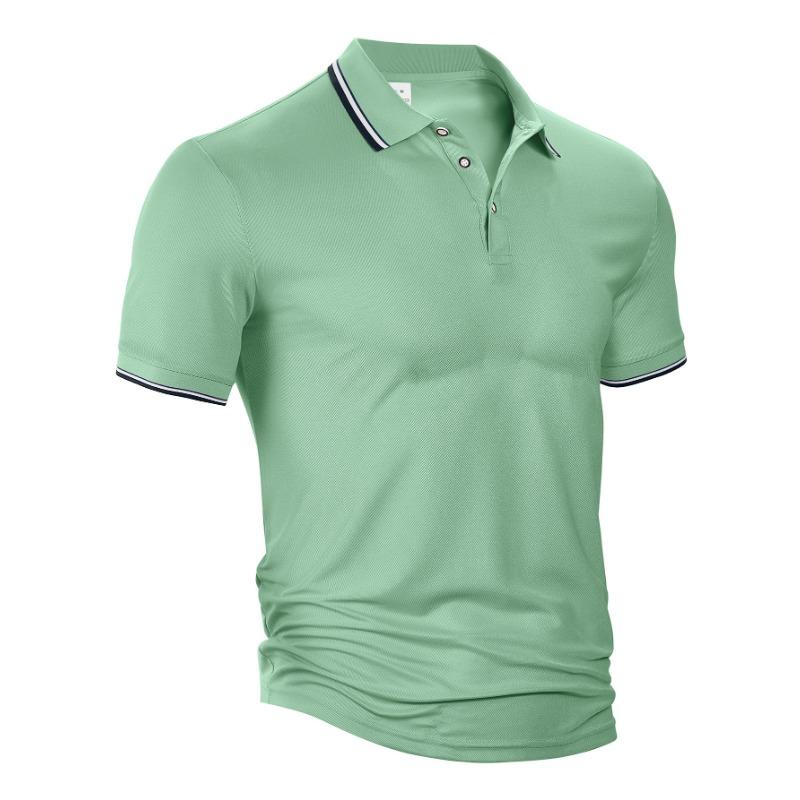 Summer Loose Casual Breathable Lapel Top Short Sleeved Men's Polo Shirts