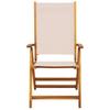 Vidaxl Folding Garden Chairs, 6 Pcs., Acacia Wood and Textilene
