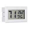 Digital LCD Hygrometer Indoor Thermometer Humidity Monitor for Home, Office, Greenhouse (White)