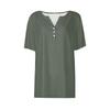 European & American Style V-Neck Jacquard Hollow-Out Short-Sleeve T-Shirt: Fashionable, Casual, Loose, Comfortable Summer Vacation Top