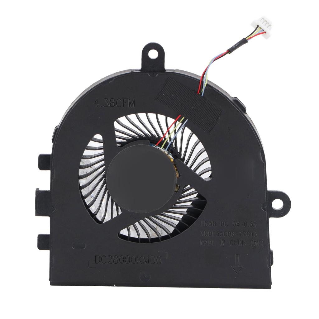 CPU Cooling Fan 4Pin Power DC 5V 0.5A Precise Size Easy Connection Laptop Cooling Fan for Inspiron