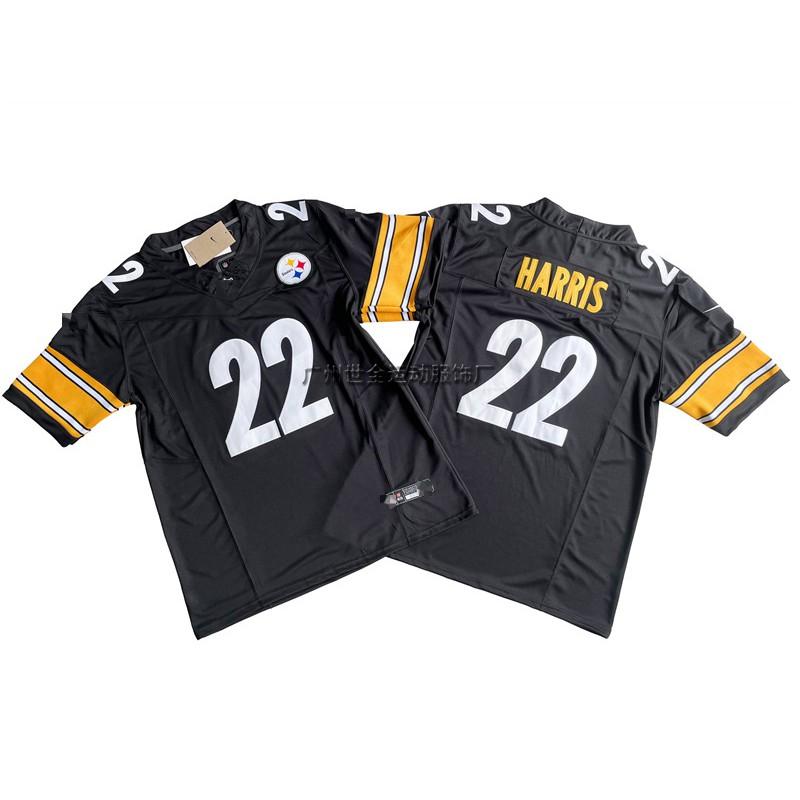 Pittsburgh Steelers Camiseta de Fan Legacy para Hombre Mezcla de Algodón Bordada Uniforme de Fútbol Rugby Deportes
