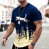 Europe and America Summer Animal Leopard T-Shirts For Men Street Fashion Short Sleeve Tee Shirts Women Oversized Tops Tees Clothing