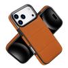 Phone Case for iPhone 17 Pro Max Air 16e 16 15 Plus 14 13 Mini 12 11 Pro XR XS Max Card Holder Invisible Bracket Leather Shell