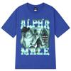 Alpha Male Funny Wolf Graphic T-shirt Men Women Fashion Design Short Sleeve T-shirts Cotton Casual Oversized T Shirt Tops