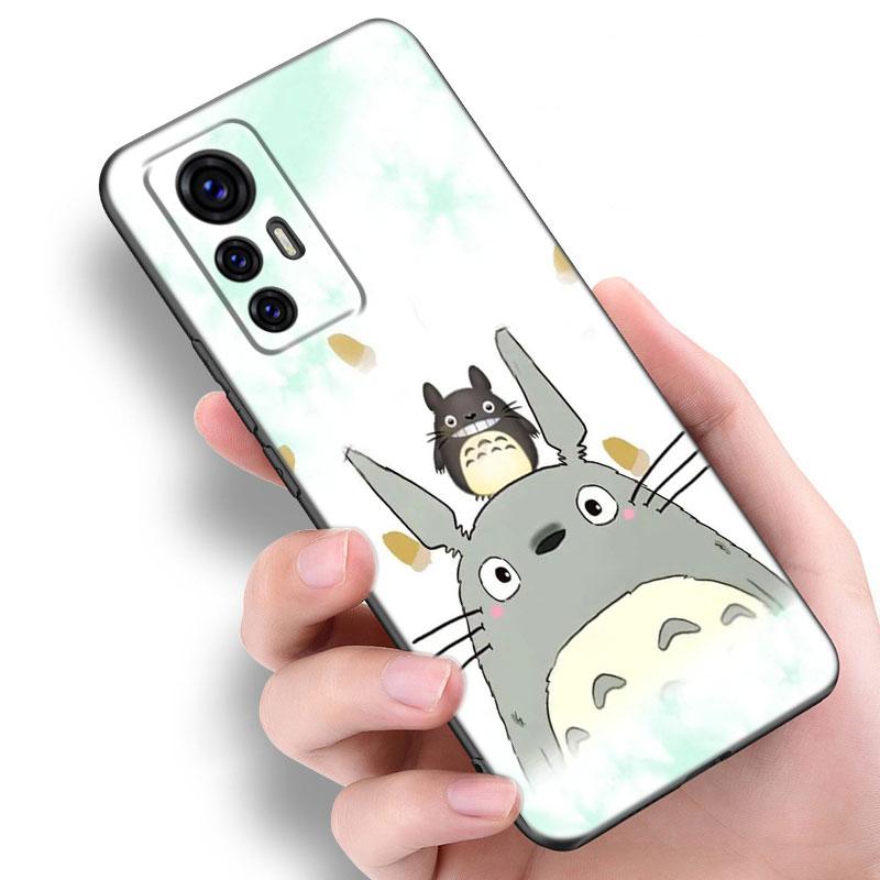 Studio Ghibli Totoro Phone Case For Xiaomi Mi A2 8 9 SE Note 10 10T 11 12 Lite 9T 11T 12S 12T Pro A3 6X 12X Soft TPU Black Cover
