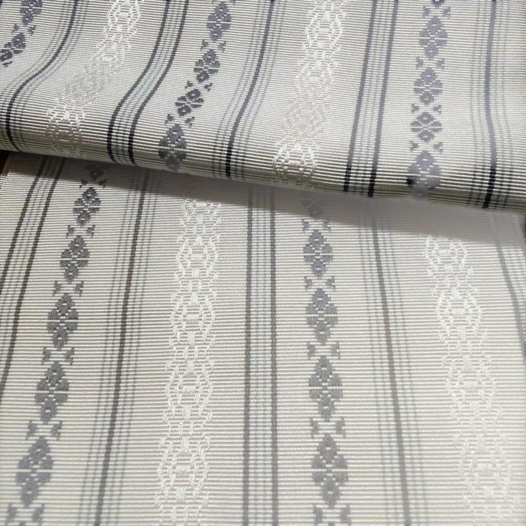 Used [Discontinued Special Price, New Unused Item] Hakata-ori Half-width Obi, Four-sun Single Layer, Wide Width, Kenjo
