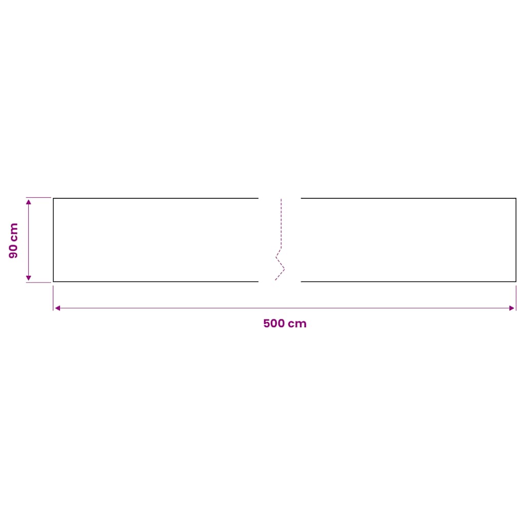 vidaXL Selbstklebende Möbelfolie Schwarz 500 x 90 cm PVC