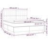 VidaXL Sommier à Lattes de Lit avec Matelas et LED, Lit Rembourré, Lit Double, Lit Adulte de Chambre à Coucher Intérieur, 3135205