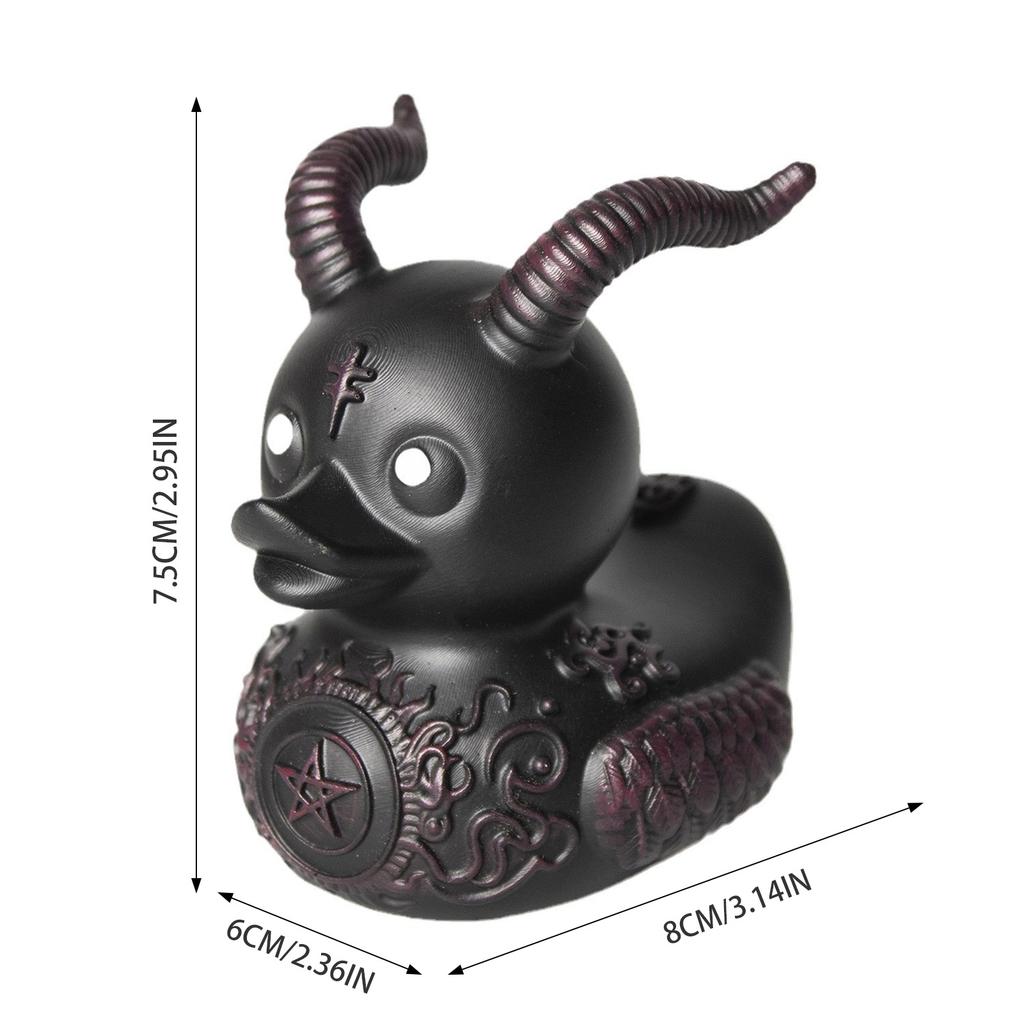 Death Rock Duck Statue Devil Ornament Mysterious Dashboard Car Interior Decoration