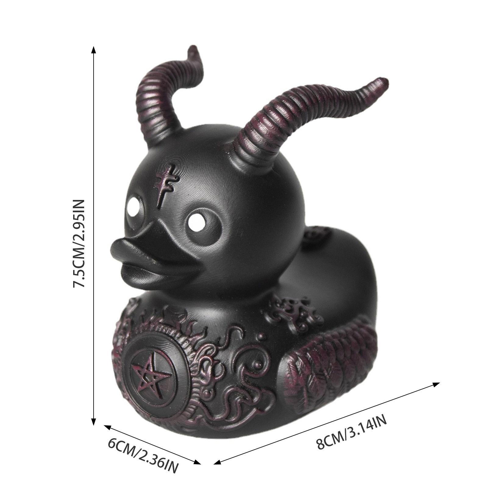 

Death Rock Duck Statue Devil Ornament Mysterious Dashboard Car Interior Decoration
