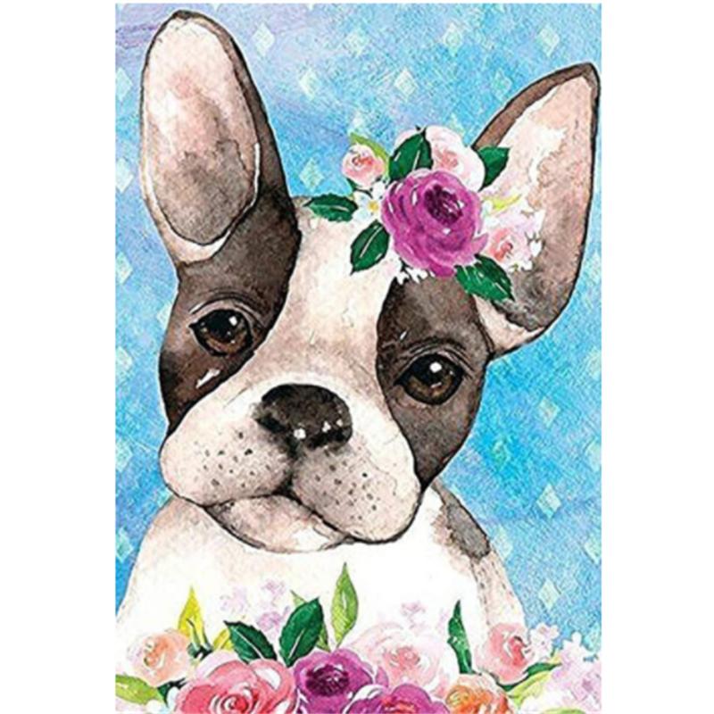 5D DIY Diamond Painting Cute Dogs Diamond Embroidery Cross Stitch Kit Full Rhinestone Mosaic Home Decor