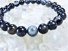 Kanaishi for warding off evil and fulfilling 8mm Tibetan Eye Eye Bracelet for Men and Women AAA Crushed Large Approximately 17cm Size for [Amulet