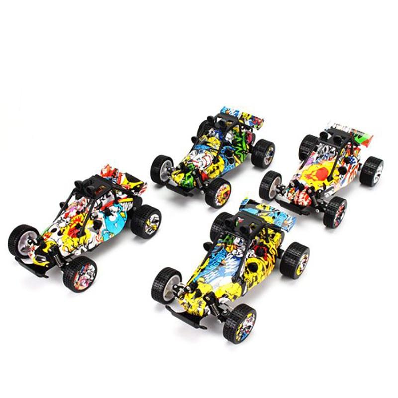 

2.4G 2WD Graffiti RC Buggy, 15km/h High Speed Off-Road Remote Control Car with 4.8V 700mAh Battery, for Kids