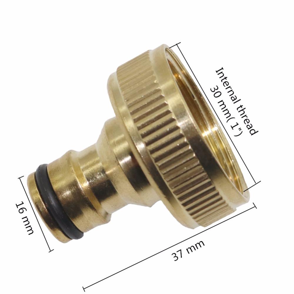 Copper 1''  inch female thread joint Garden Hose Tap Adaptor water systems irrigation  Car Wash  hose connectors fittings