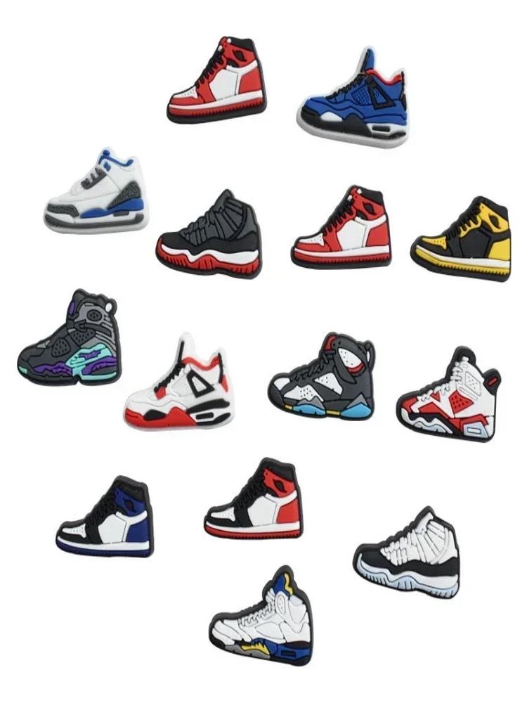 

12 PCS Sneakers Collection Shoe Charms Accessories Sets for Kids Men Woman Hole Shoes Charm Cartoon Sandals Decorations Bulk New