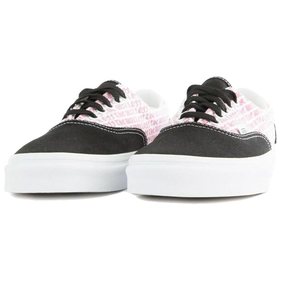 Vans Era Gothic Letter Low-Top Skate Shoes Unisex sneaker Black Pink VN0A38FRT8T