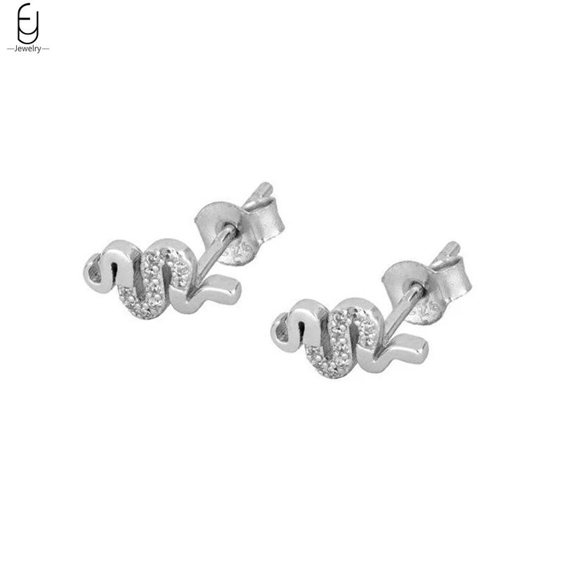 925 Silver Needle Vintage Snake Earrings Women Gold Round Ear Clips Punk Style Fashion Hoop Earrings Women Jewelry
