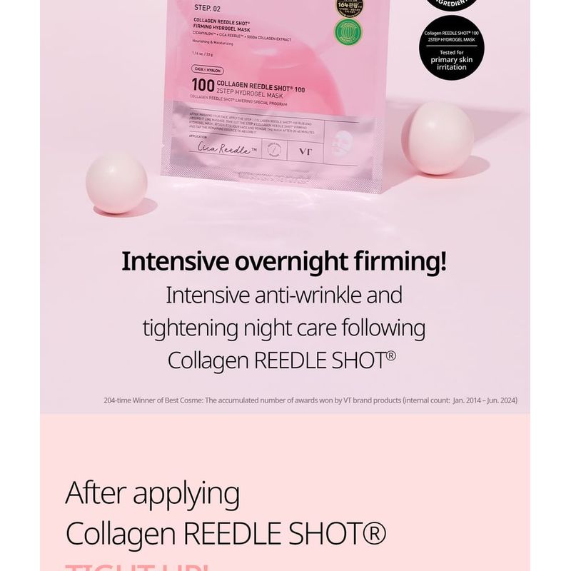 VT Collagen Reedle Shot 100 2Step Hydrogel Mask Bundle Set