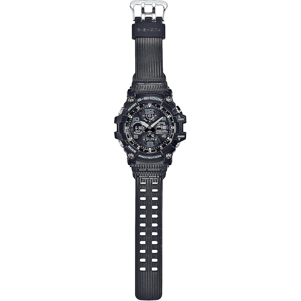 Casio G-Shock MUDMASTER Radio-Controlled Solar Watch GWG-100-1AJF Men's Black [Official Japanese Product]