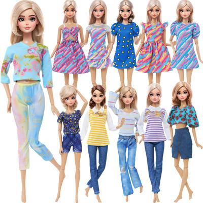 Puppenkleidung für 30cm Puppe Lot Stile Sportoutfits Kleid Röcke Modeoutfits für 1/6 11,5 Zoll Puppe Mädchen Spielzeug(keine Puppen)