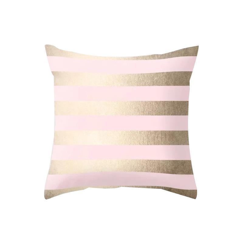 Popular Pink Marble Geometric Series Pillowcases, Home Fabric Sofa Cushion Covers