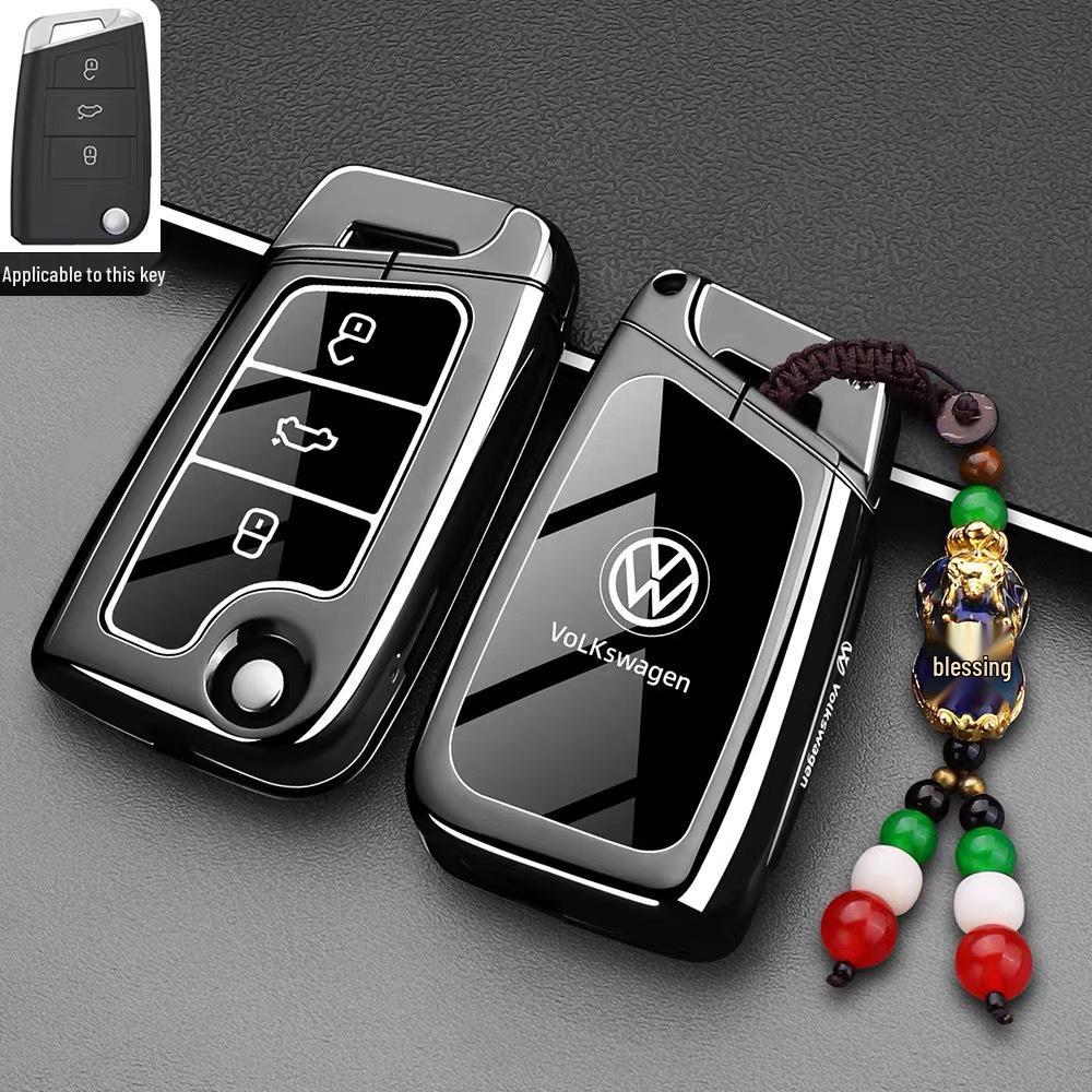 Volkswagen Lavida, Polo, Lamando, Passat, Touareg, Tiguan, Teramont, Touran Schlüsselhülle und Autoschnalle.