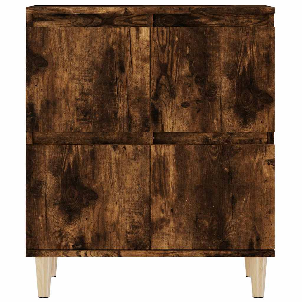 Sideboards 2 pcs Smoked Oak 60 x 35 x 70 cm Engineered Wood
