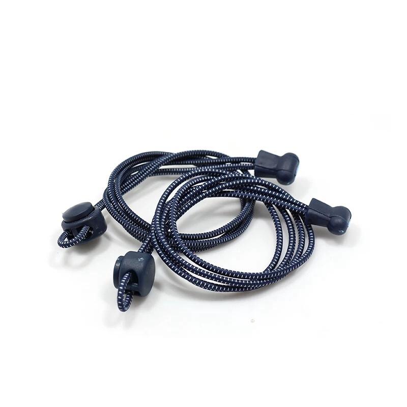 

1Pair No Tie Shoe Laces Quick Locks Shoelaces Without Ties Elastic Laces Sneakers Kids Adult Boot Shoelace for Shoes темно-синього кольору