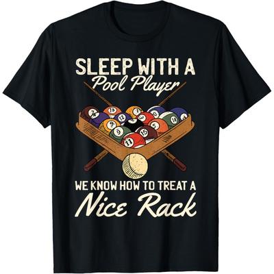 Billiard Lovers Pool Team Players Graphic Saying Fun Themed T-Shirt(1)