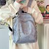 Mini backpack niche Japanese Korean version lightweight small schoolbag printed college style simple girl small backpack