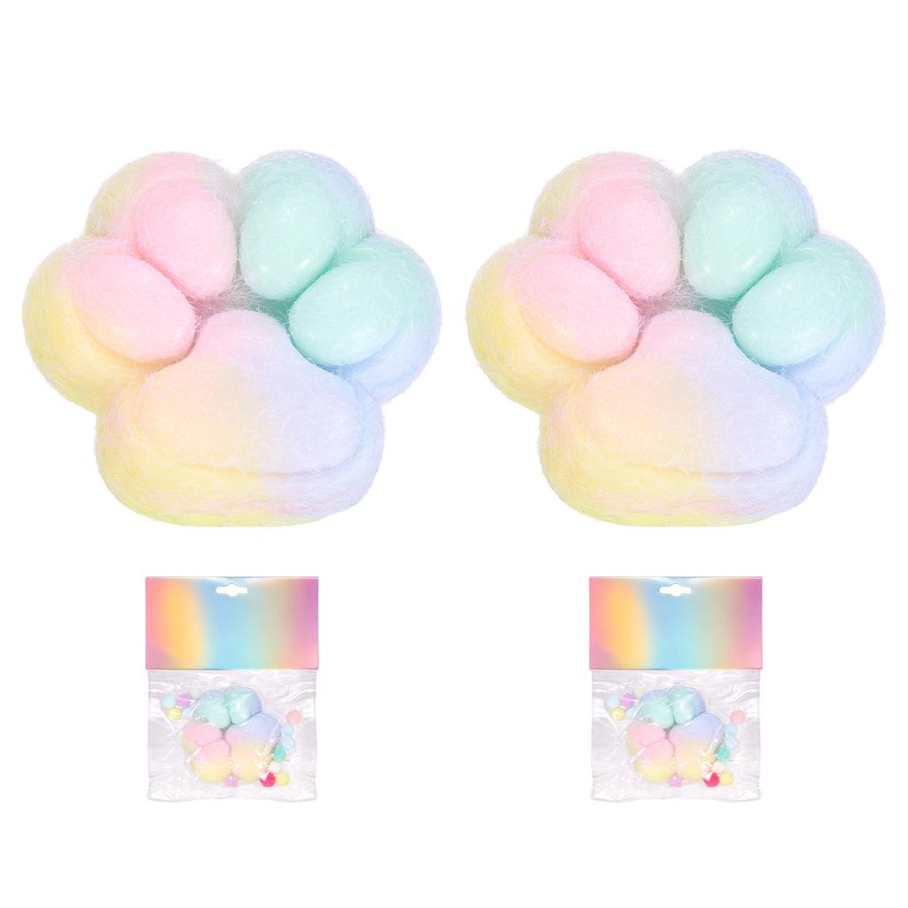 1/2Pcs 3" Cat Paw Squeeze Toy Cute Cat Paw Sensory Toy Soft Funny Fidget Toy Perfect For Stress Relieving Party Favors Gifts