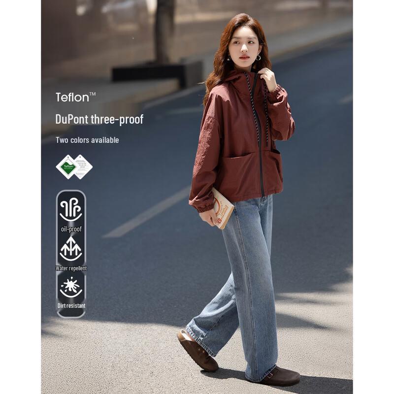 

Demana Women s Autumn Hooded Sporty Jacket S