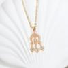 Fashion Tassel Zirconia Pendant Necklaces for Women Wedding Party Jewelry Accessories
