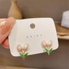Trending Hollow Leaf Stud Earring Fashion Party Exaggerate Minimalist Earrings Jewelry For Woman Gifts New