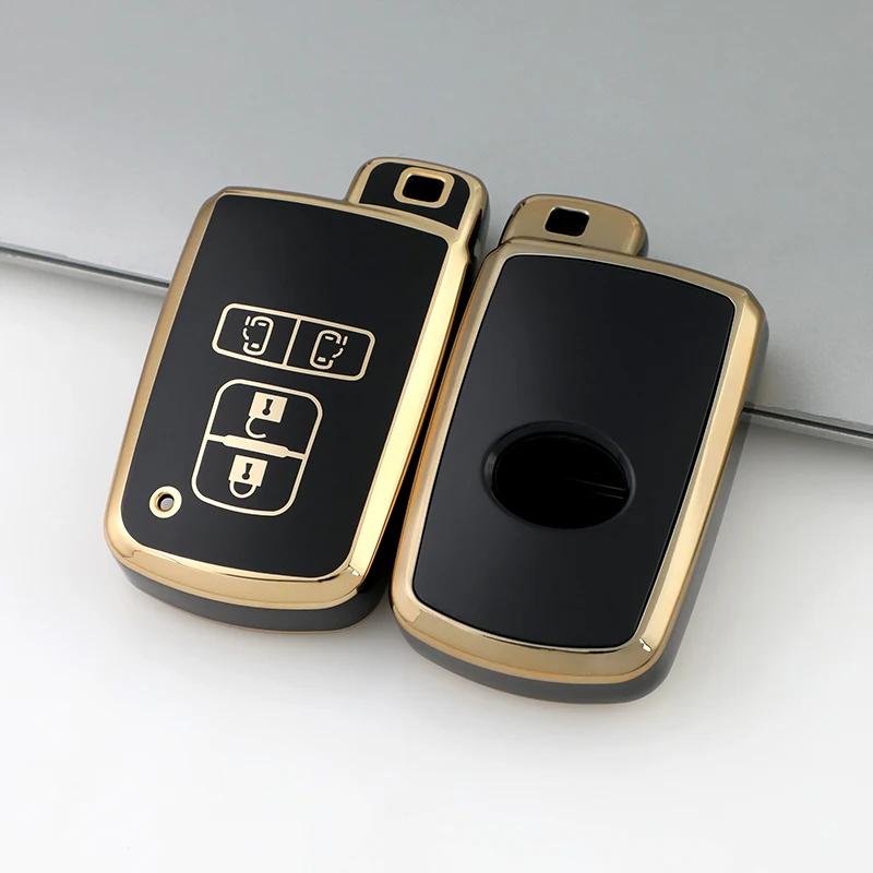 2 3 4 Buttons TPU Car Key Case for Toyota Prius Plus Auris Avalon Verso Rav 4 Corolla 2013 Yaris Hybrid Remote Keychain