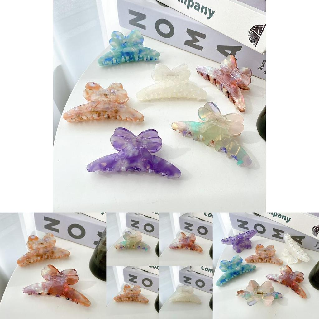 Elegante Retro Acetat Haarspange in atemberaubender Mehrfarbigkeit für Damen Haaraccessoires