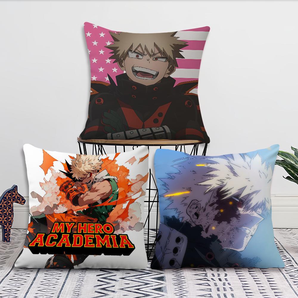 Katsuki Bakugo My Hero cushion cover For Pillow Sofa Printing Decoration Room Home Office Coffee Shop Car Nordic Simplicity